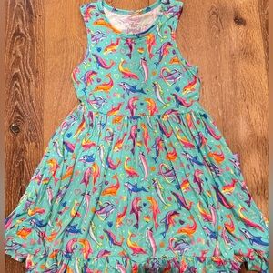 Lisa Frank Dancing Dolphins Posh peanut dress
